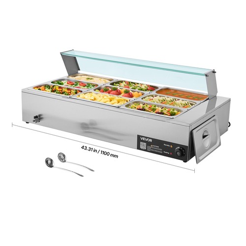 Vevor commercial food warmer - vevor,