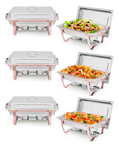 Chafing dish set 8qt stainless - chafing,